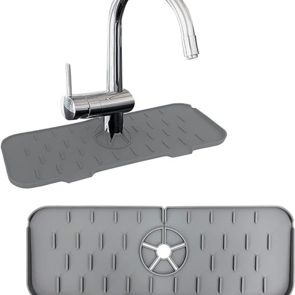 Silicone Sink/Faucet Water Catcher Mat, Kitchen Faucet Sink Splash Guard NEW - Picture 4 of 8